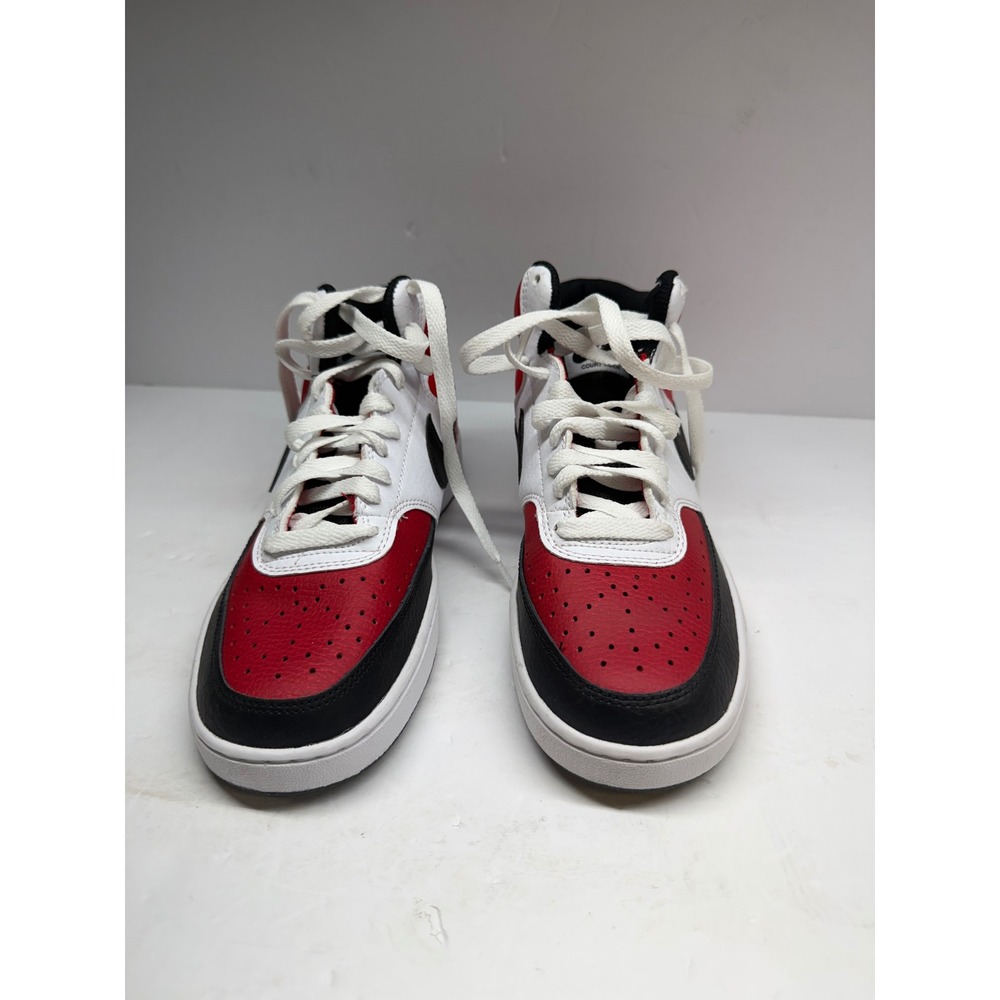 Nike Court Borough Mid 2 Red White Black Sneakers DM1186-600 Mens 6.5 Womens 8